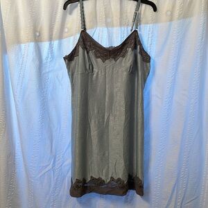 Soma chemise gown lingerie dusty blue and gray. Size xl